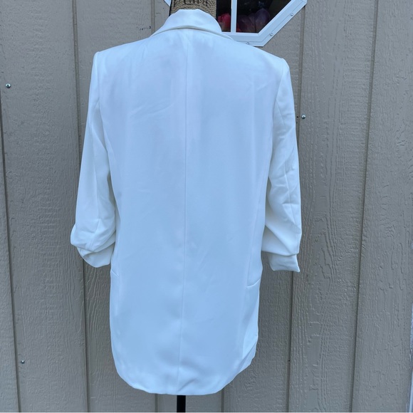 Zara Women’s White boyfriend blazer size M - Picture 2 of 5